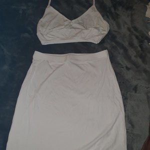 Two Piece All White Set